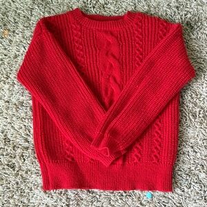 A red sweater